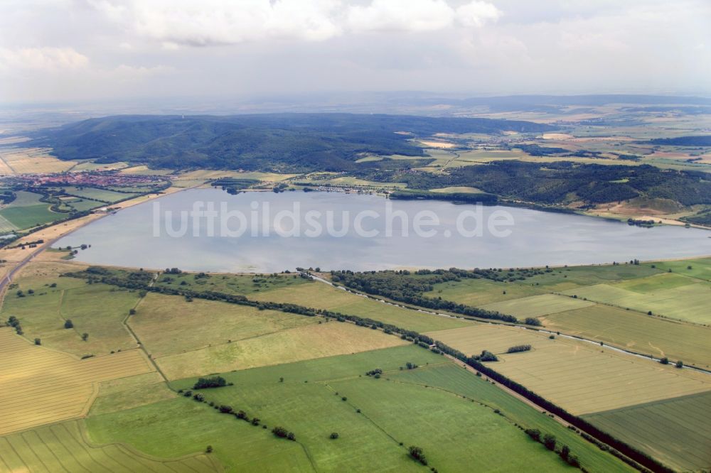 Kelbra von oben - Stausee und Talsperre Kelbra im Bundesland Sachsen-Anhalt