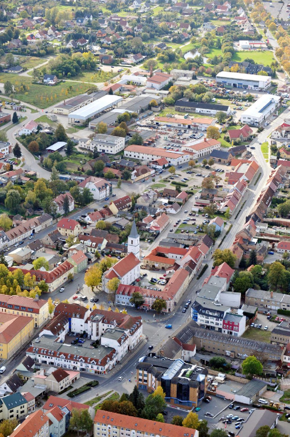 Luftbild Seelow - Stdatansicht Seelow in Brandenburg