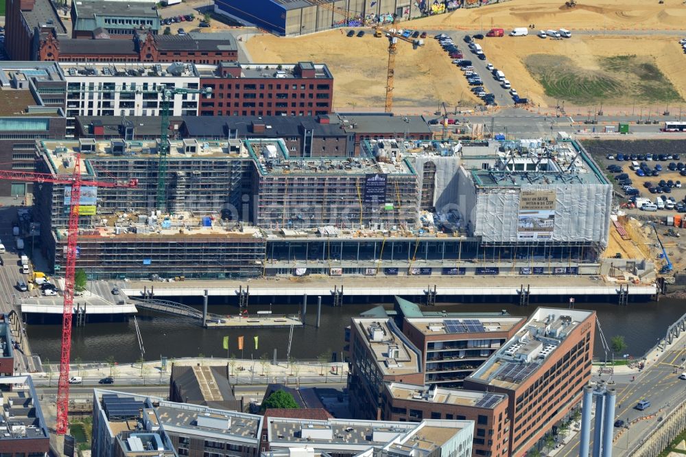 Luftbild Hamburg - Städtebauliches Großprojekt zum Neubau von Stadtquartier- Wohnhäusern am Ensemble Elbarkaden am Elbtorhafen in Hamburg