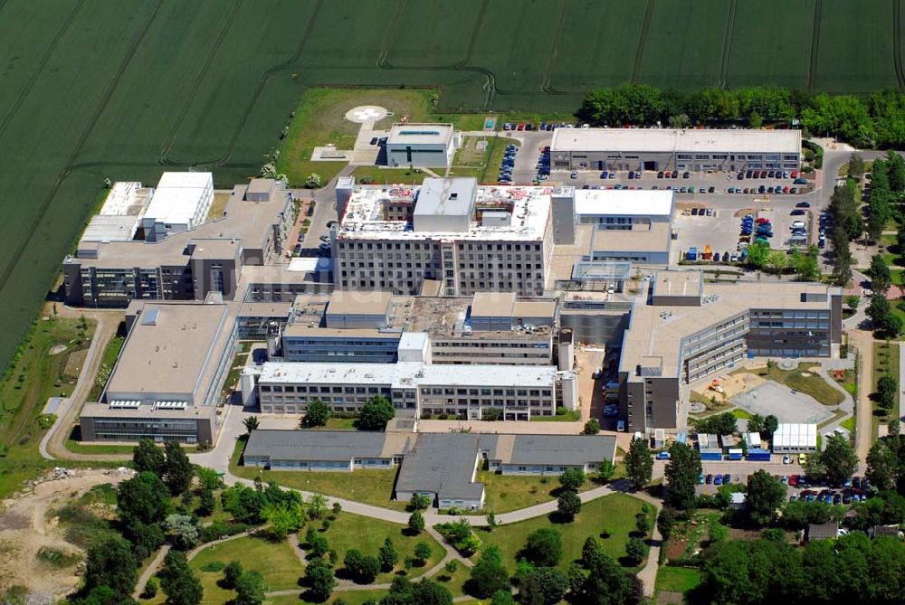 Magdeburg aus der Vogelperspektive: Städtisches Klinikum Magdeburg/Standort Olvenstedt