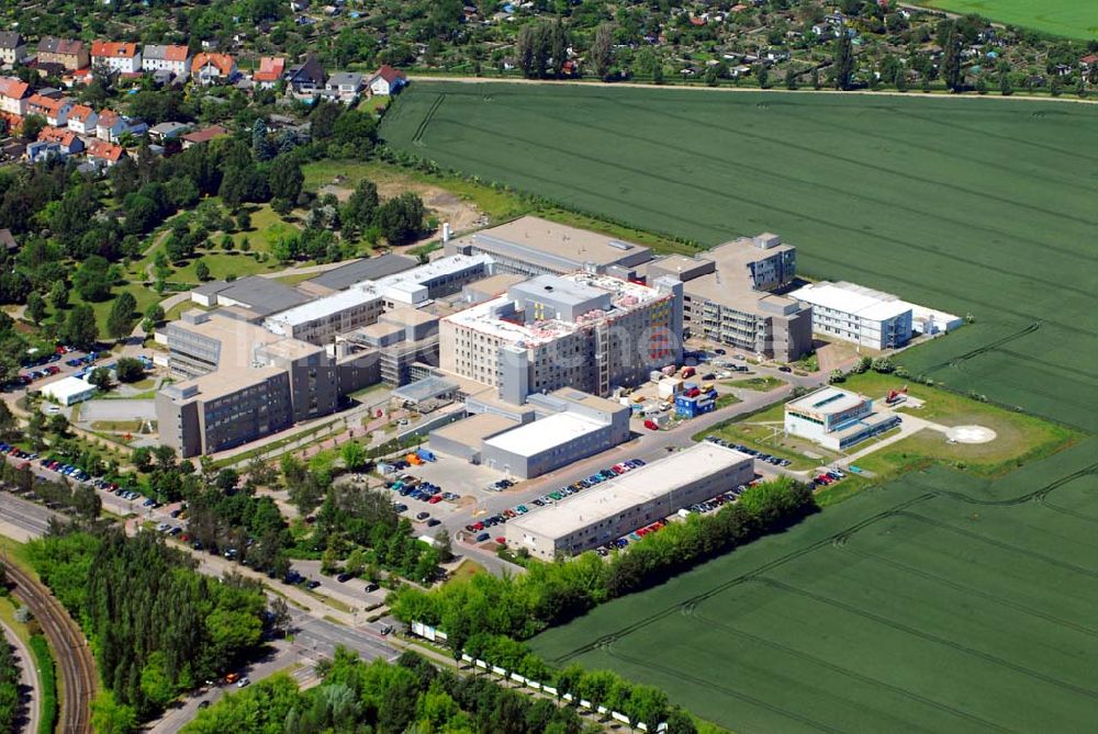 Magdeburg aus der Vogelperspektive: Städtisches Klinikum Magdeburg/Standort Olvenstedt