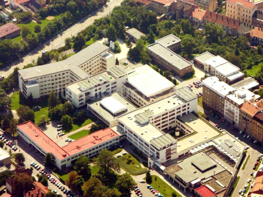 Brno (Brünn) von oben - Städtisches Krankenhaus Brno (Brünn)