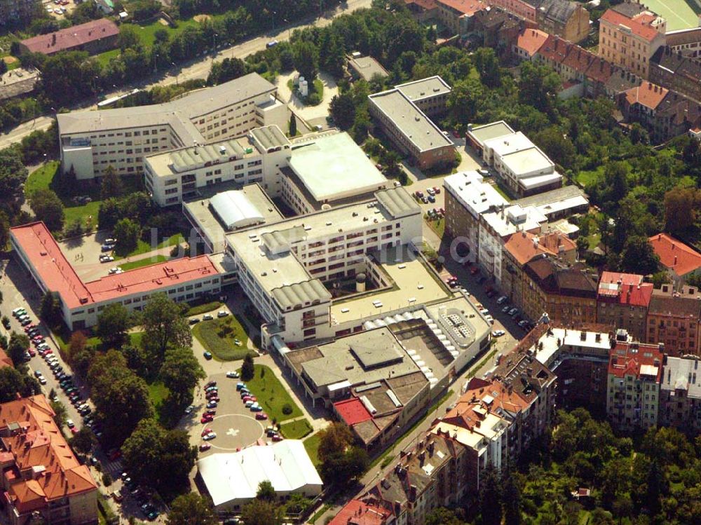 Brno (Brünn) aus der Vogelperspektive: Städtisches Krankenhaus Brno (Brünn)