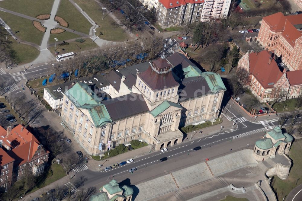 Luftbild Stettin - Städtisches Museum in Stettin / Szczecin in Polen