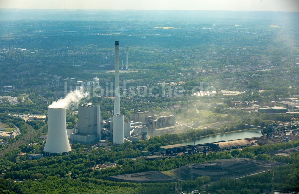 Recklinghausen von oben - Steag Heizkraftwerk Gruppenkraftwerk in Herne im Bundesland Nordrhein-Westfalen