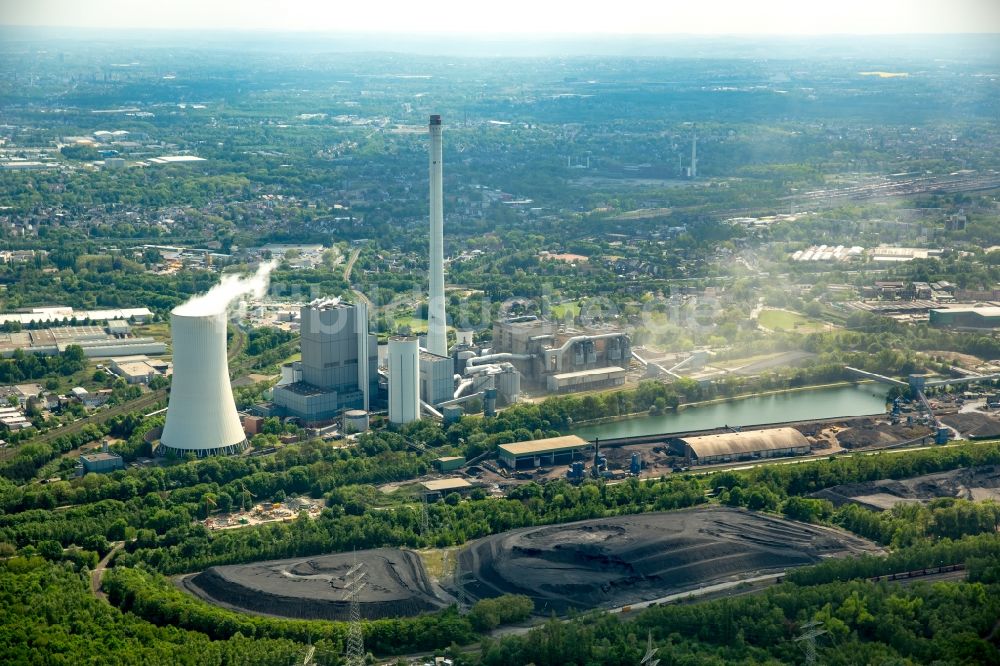 Recklinghausen aus der Vogelperspektive: Steag Heizkraftwerk Gruppenkraftwerk in Herne im Bundesland Nordrhein-Westfalen