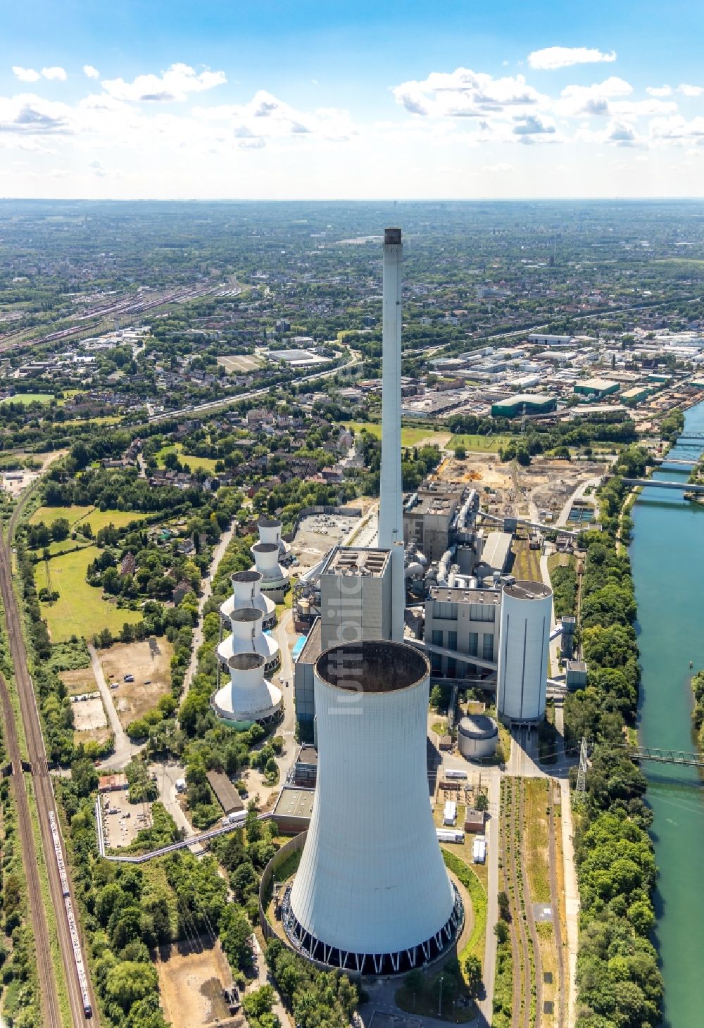 Luftbild Herne - Steag Heizkraftwerk Gruppenkraftwerk in Herne im Bundesland Nordrhein-Westfalen