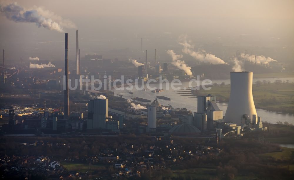 Duisburg von oben - STEAG Kraftwerk Duisburg-Walsum im Norden von Duisburg im Bundesland Nordrhein-Westfalen