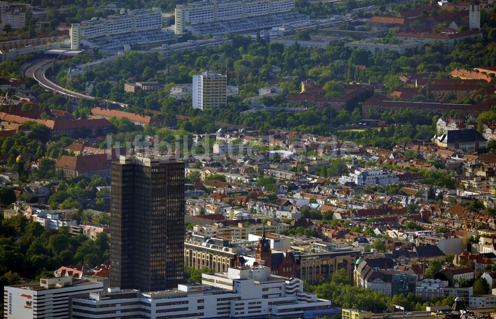 Berlin aus der Vogelperspektive: Steglitzer Kreisel und der Stadtteil Berlin-Friedenau