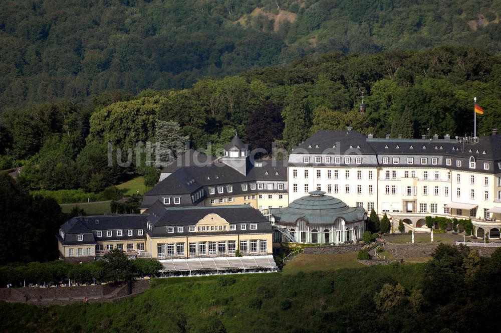 Königswinter von oben - STEIGENBERGER Hotel auf dem Petersberg bei Bonn (ehem. Gästehaus der Bundesregierung)