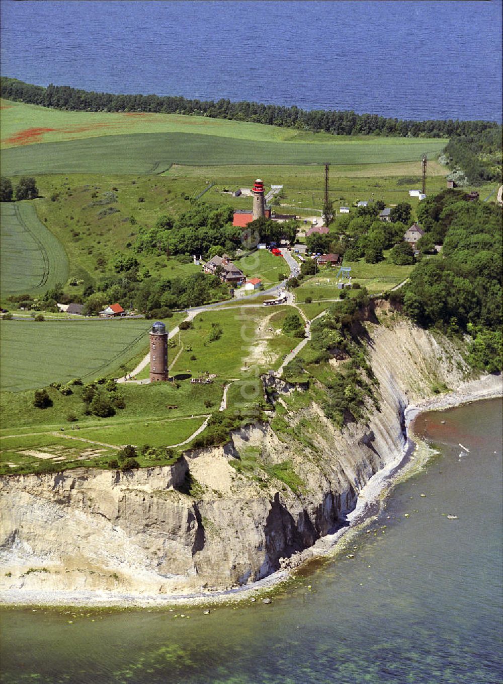 Putgarten aus der Vogelperspektive: Steilküste Kap Arkona