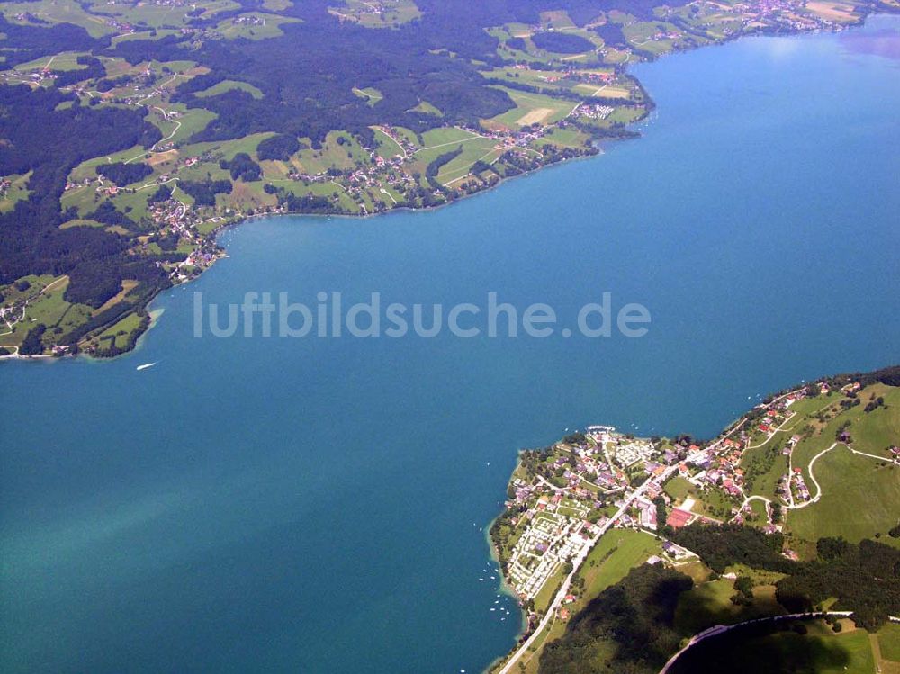 Luftaufnahme Steinbach (Österreich) - Steinbach am Attersee - Österreich