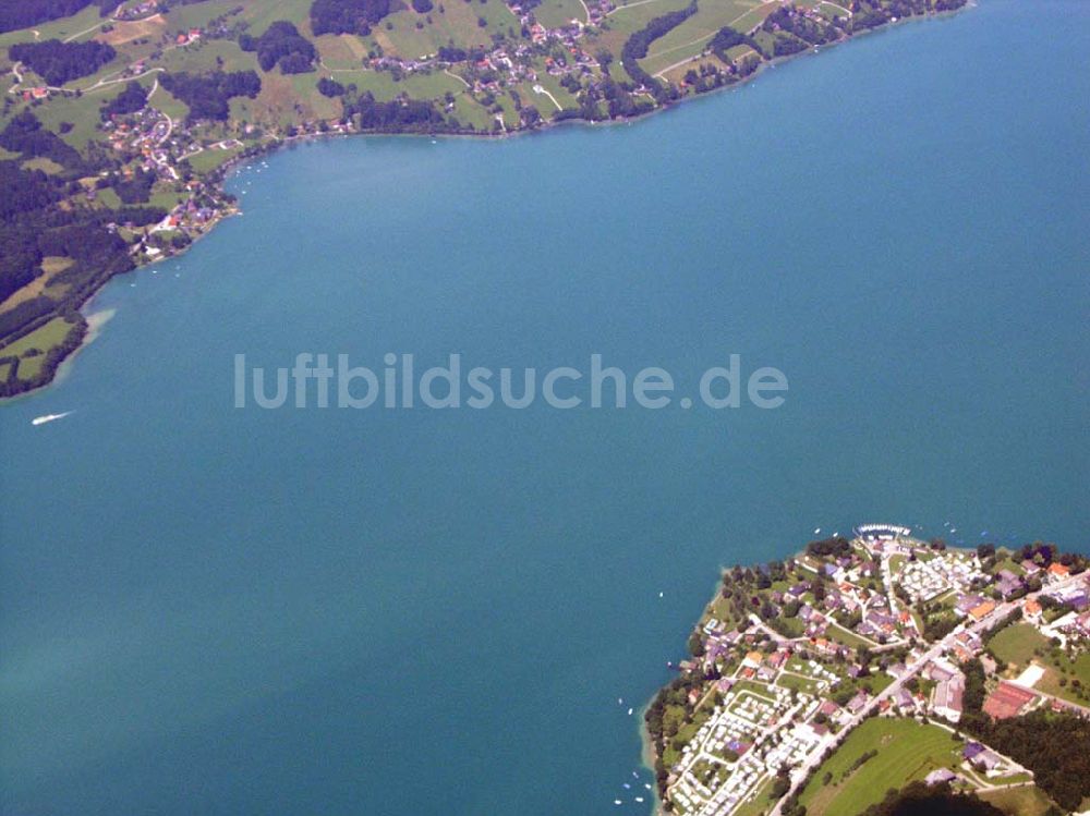 Steinbach (Österreich) von oben - Steinbach am Attersee - Österreich