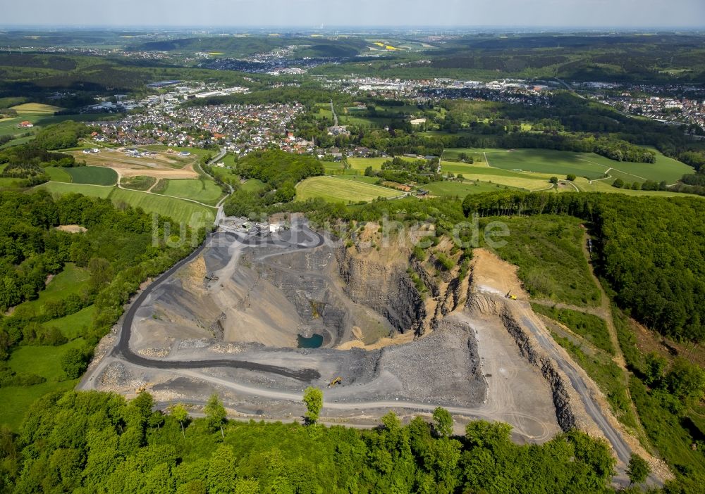 Luftaufnahme Arnsberg - Steinbruch Ebel in Arnsberg im Bundesland Nordrhein-Westfalen