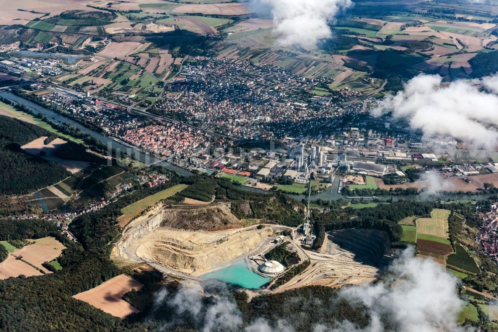 Karlstadt Von Oben Steinbruch In Karlstadt Ot Muhlbach Im Bundesland Bayern