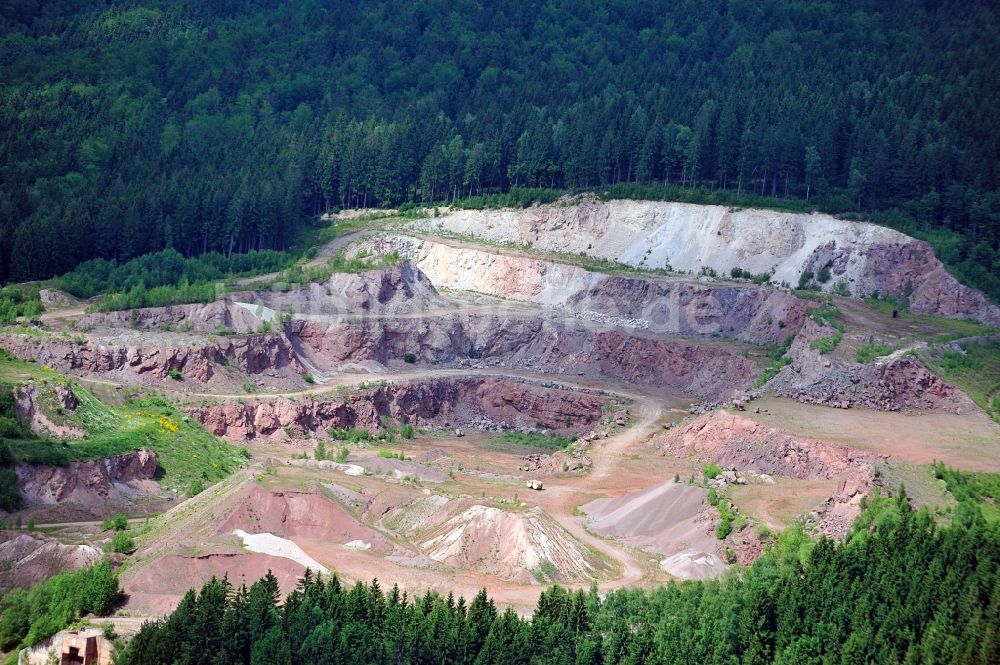 Luftaufnahme Sankt Kilian - Steinbruch Wettersberg bei St