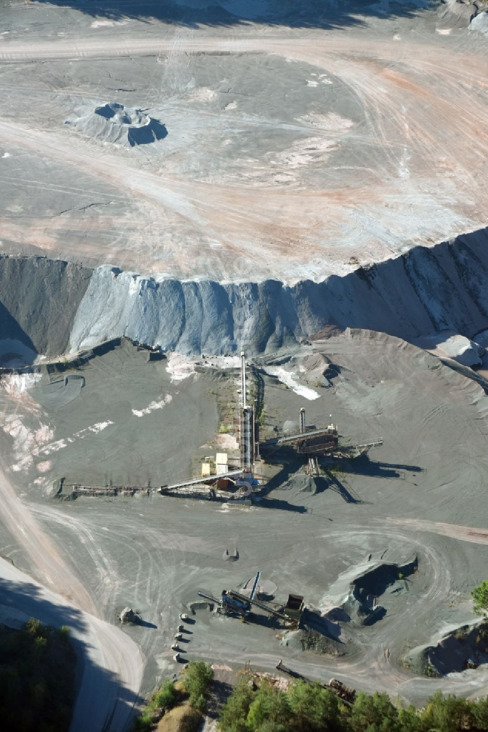 Luftaufnahme Bodendorf - Steinbruch zum Abbau von Mineralien in Bodendorf im Bundesland Sachsen-Anhalt