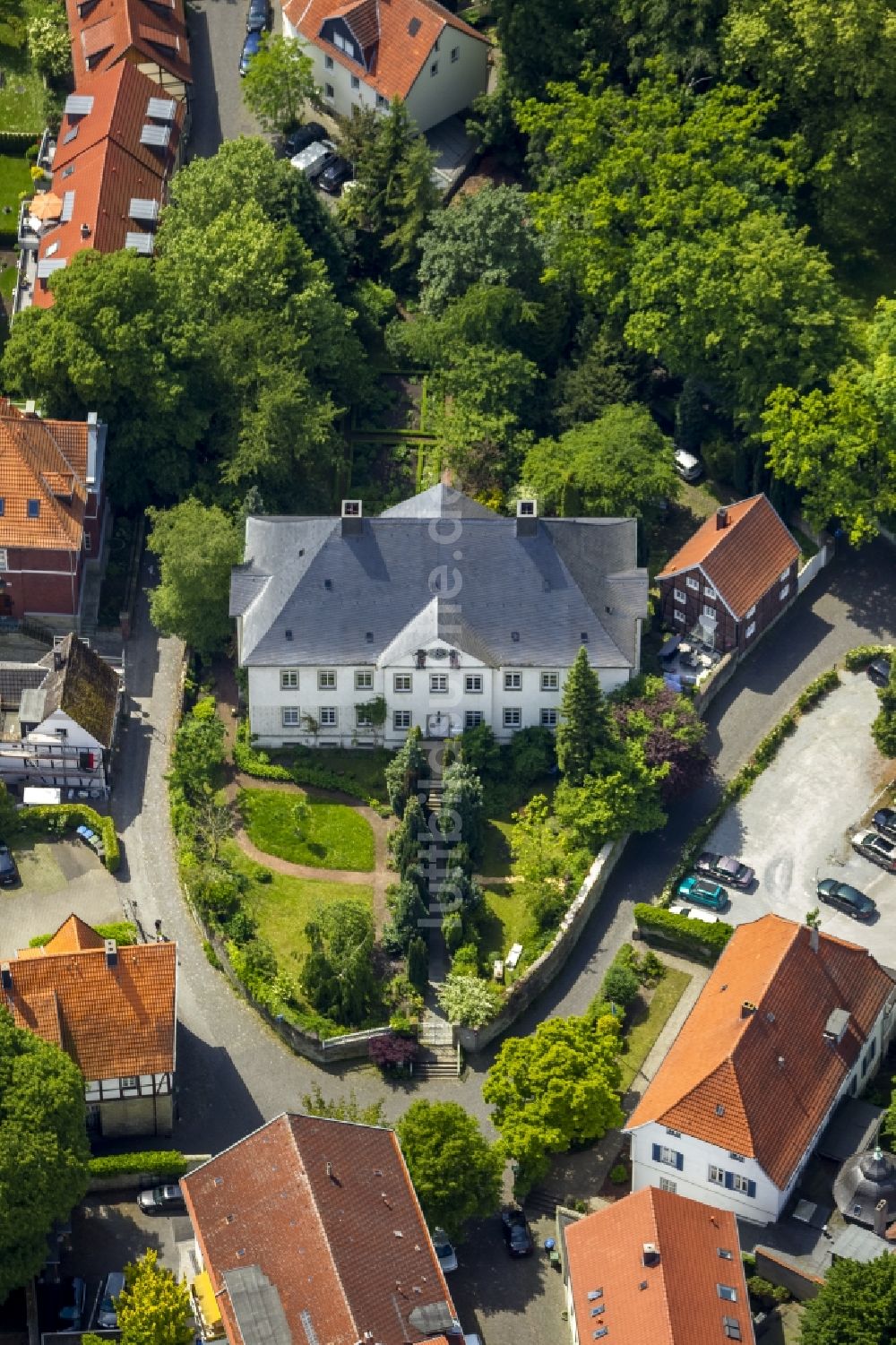 Soest von oben - Steingraben in Soest im Bundesland Nordrhein-Westfalen