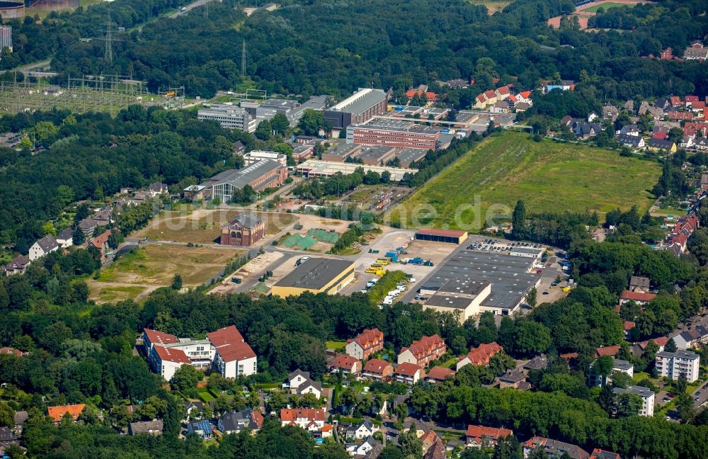 Luftbild Gelsenkirchen - Steinkohle - Tagebau ehemalige Zeche Bergmannsglück in Gelsenkirchen im Bundesland Nordrhein-Westfalen