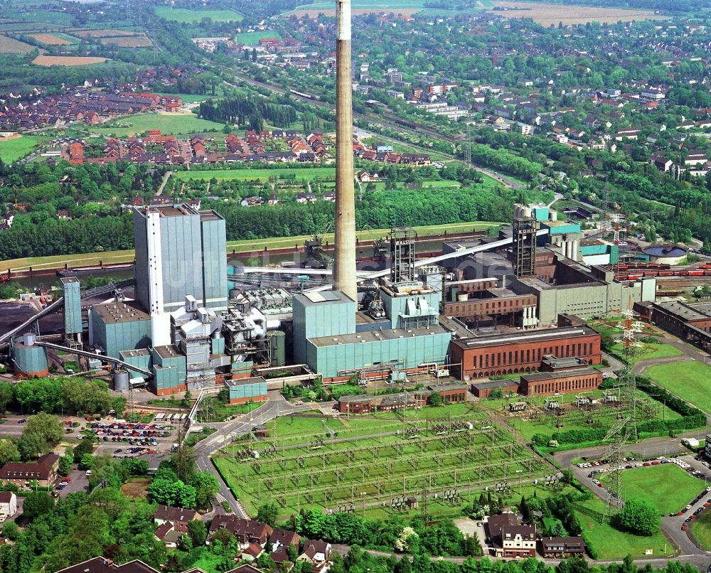 Luftbild Duisburg - Steinkohleheizkraftwerk Walsum im Ortsteil Walsum in Duisburg im Bundeland Nordrhein-Westfalen