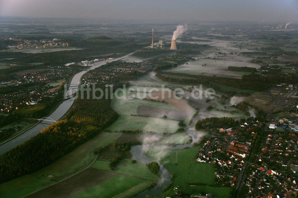 Bergkamen aus der Vogelperspektive: Steinkohlekraftwerk Bergkamen