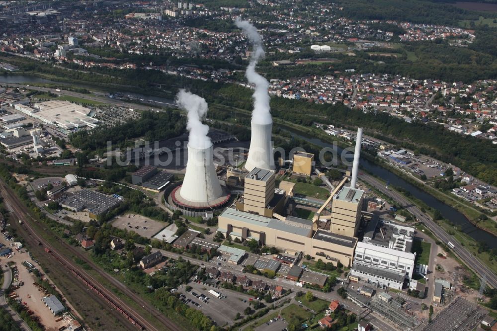 Völklingen von oben - Steinkohlekraftwerk Fenne bei Völklingen im Saarland