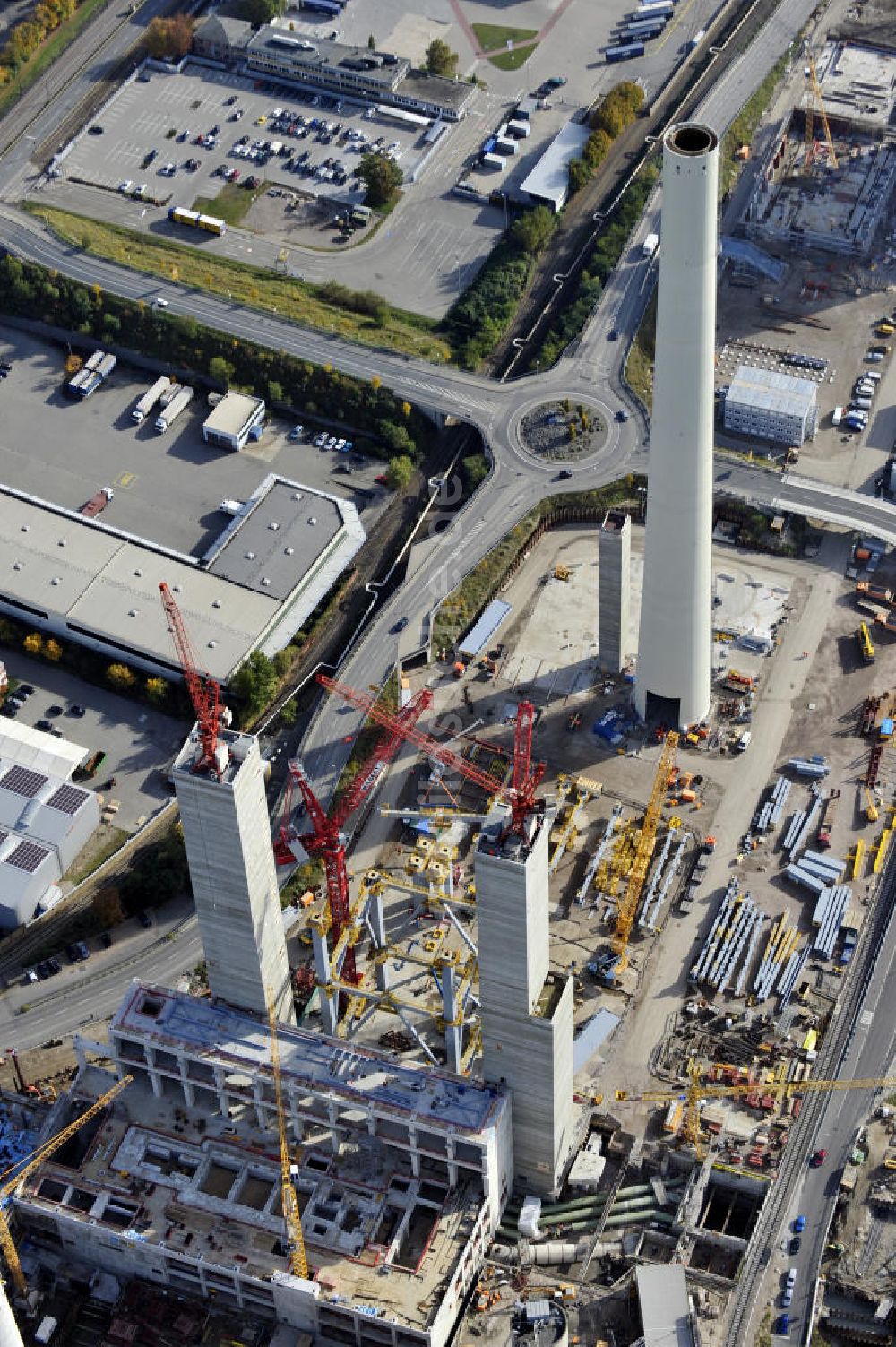 Mannheim aus der Vogelperspektive: Steinkohlekraftwerk Mannheim