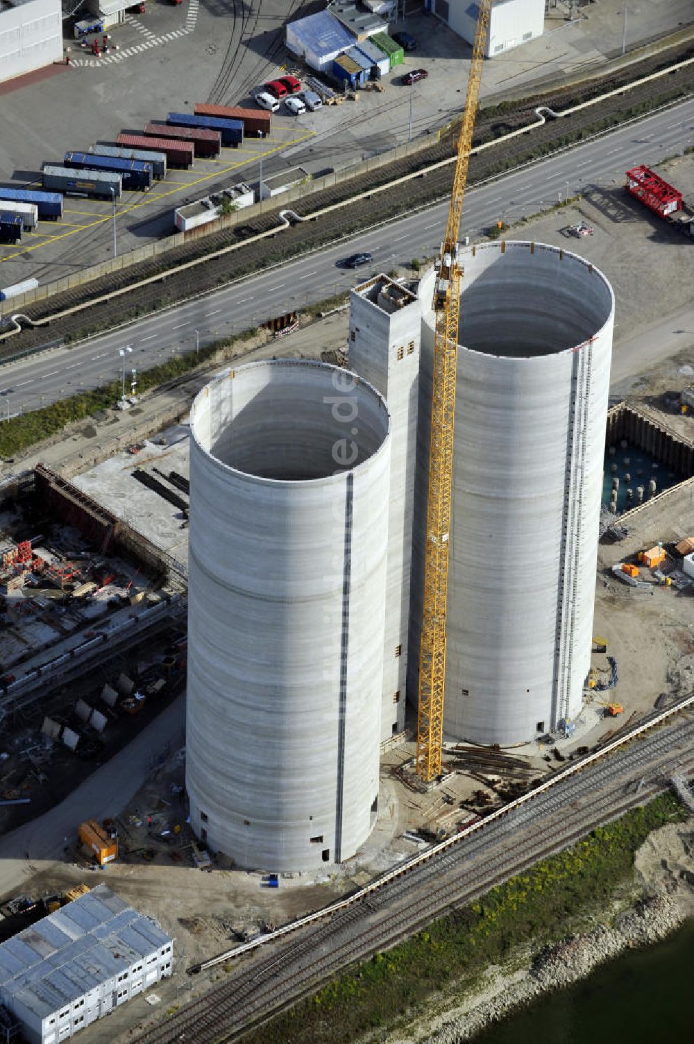 Mannheim von oben - Steinkohlekraftwerk Mannheim