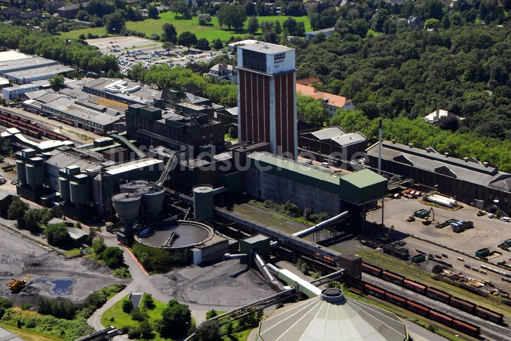 Luftaufnahme Kamp-Lintfort - Steinkohlenbergwerk West in Kamp-Lintfort im Bundesland Nordrhein-Westfalen beendet die Kohleförderung am 31.12.2012