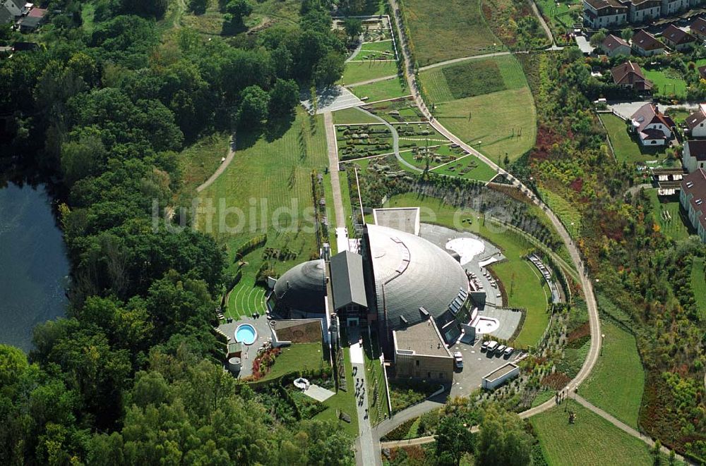 Belzig von oben - Steintherme in Belzig