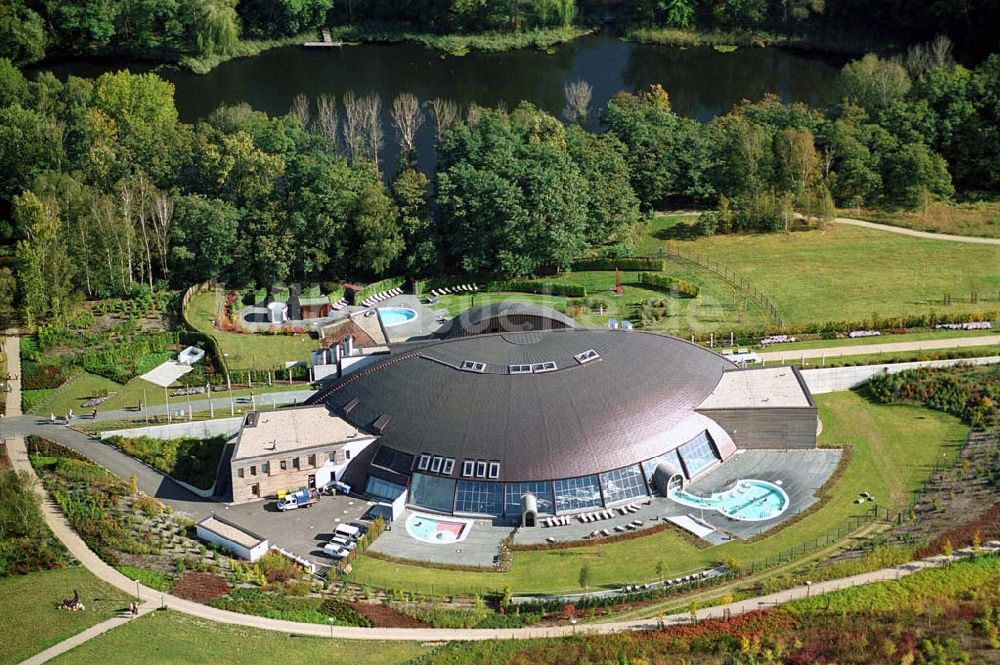 Luftaufnahme Belzig - Steintherme in Belzig