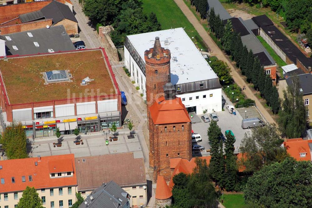 Bernau aus der Vogelperspektive: Steintor, Stadthalle und Firmensitz der Wohnungs- und Baugesellschaft mbH Bernau