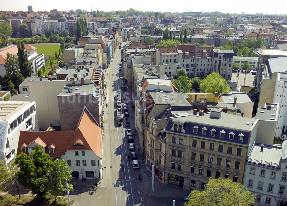 Luftaufnahme Halle (Saale) - Steinweg in Halle ( Saale ) im Bundesland Sachsen-Anhalt