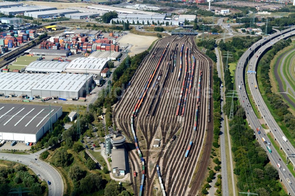 Hamburg aus der Vogelperspektive: Stellwerk Alte Süderelbe in Hamburg-Altenwerder