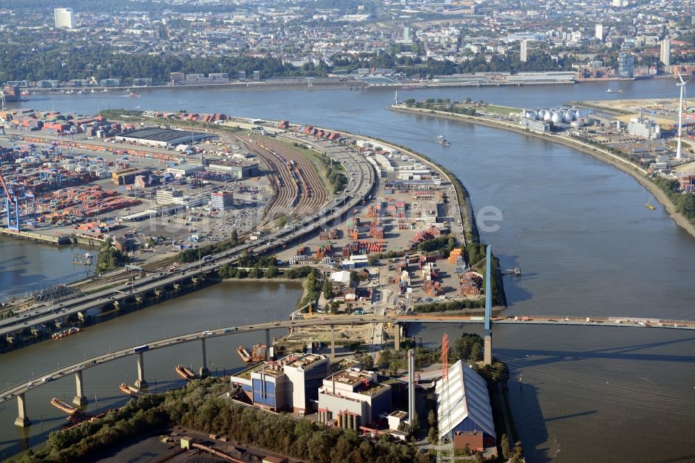 Luftbild Hamburg - Stellwerk Rangierbahnhof Hohe Schaar in Hamburg-Mitte / Wilhelmsburg