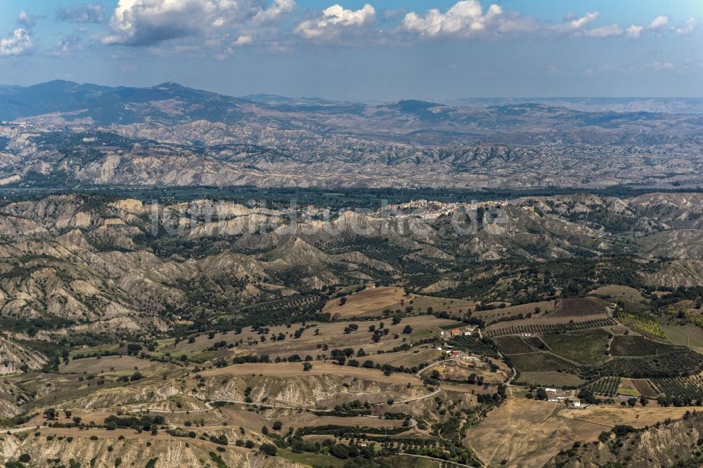 Luftbild Basilikata - Steppen - Landschaft in Basilikata in Italien