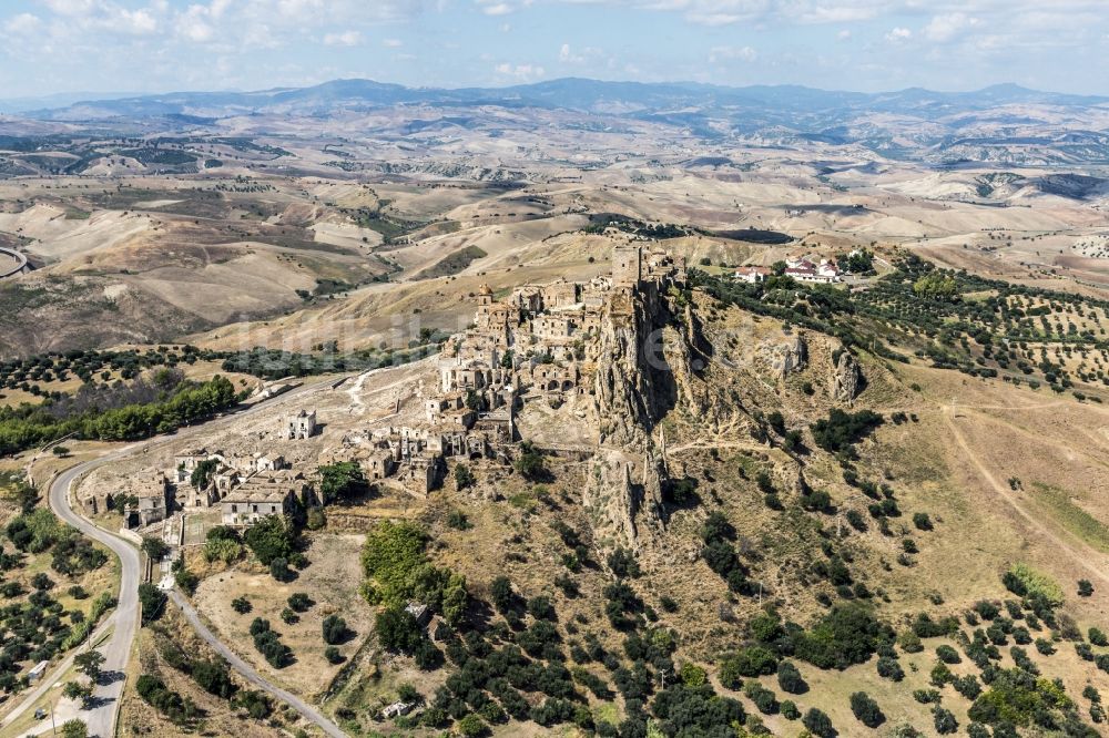 Basilikata aus der Vogelperspektive: Steppen - Landschaft in Basilikata in Italien