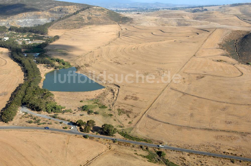 Durbanville von oben - Steppenlandschaften nordwestlich von Durbanville - steppes northwest of Durbanville