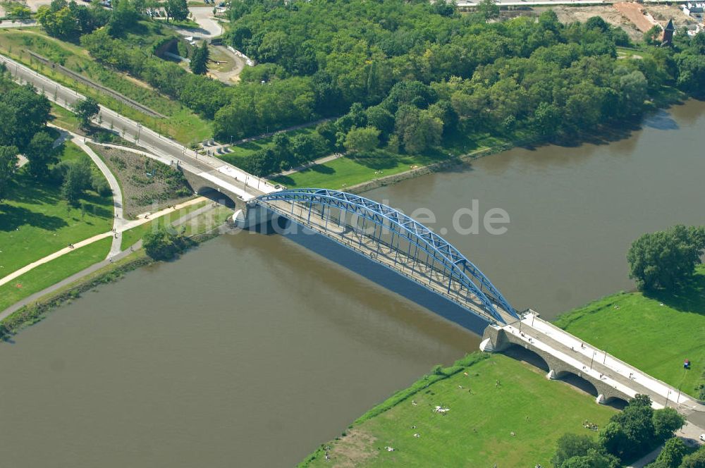 Magdeburg von oben - Sternbrücke in Magdeburg, Sachsen-Anhalt