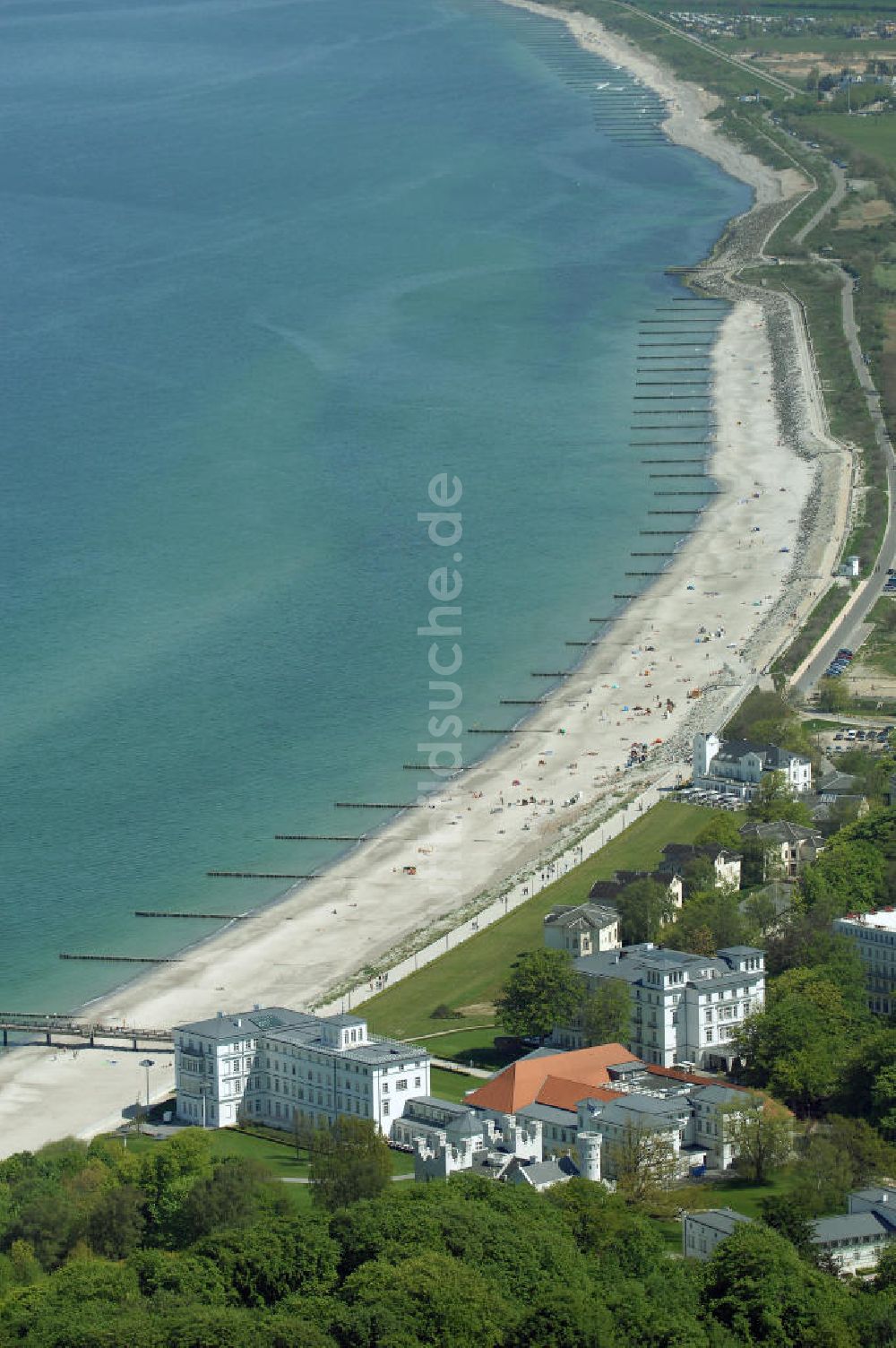 Bad Doberan - Heiligendamm aus der Vogelperspektive: 5-Sterne-Kempinski-Hotelanlage Heiligendamm