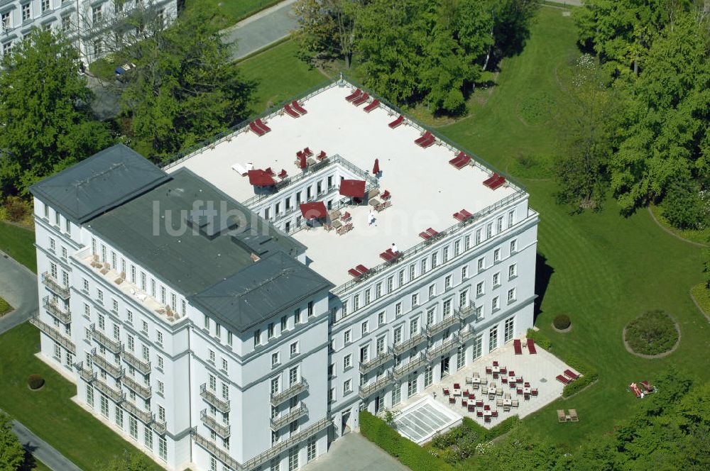 Bad Doberan - Heiligendamm aus der Vogelperspektive: 5-Sterne-Kempinski-Hotelanlage Heiligendamm