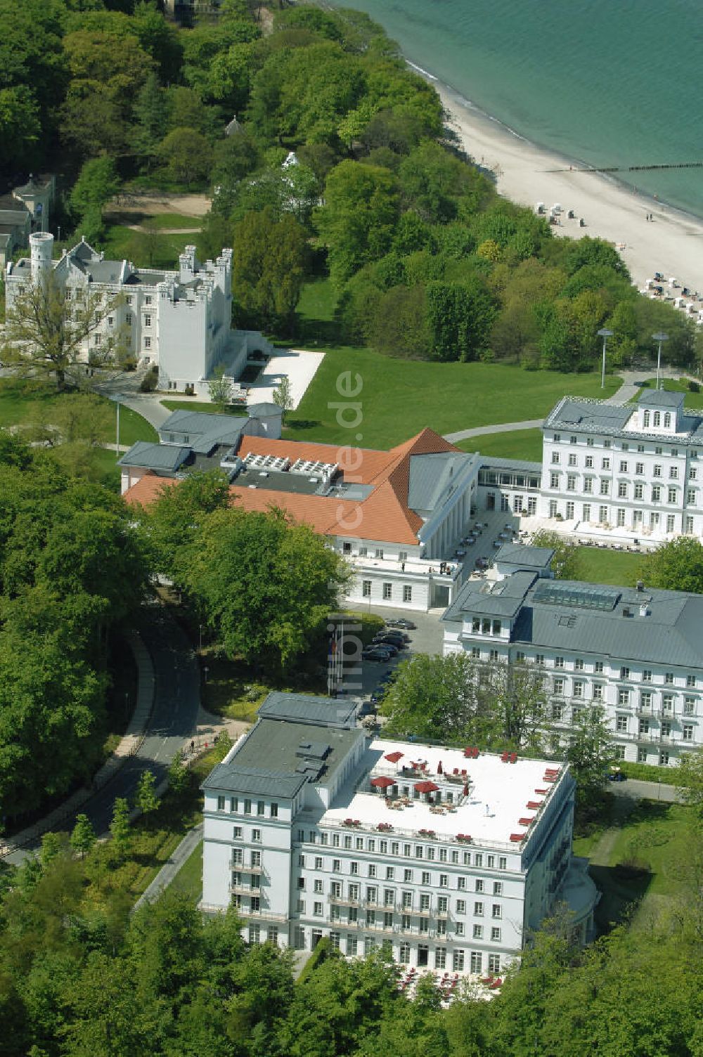 Bad Doberan - Heiligendamm von oben - 5-Sterne-Kempinski-Hotelanlage Heiligendamm