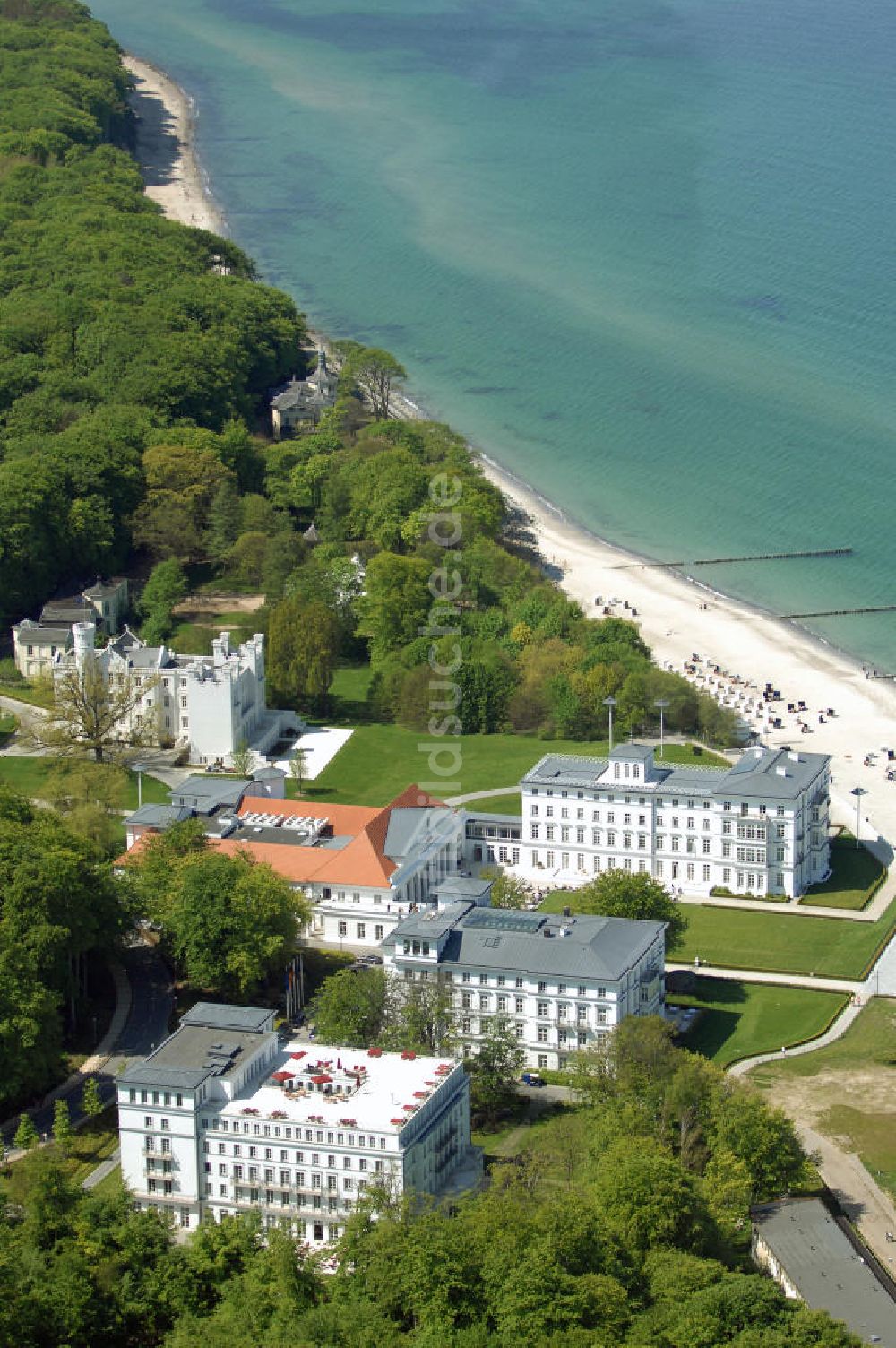 Bad Doberan - Heiligendamm aus der Vogelperspektive: 5-Sterne-Kempinski-Hotelanlage Heiligendamm