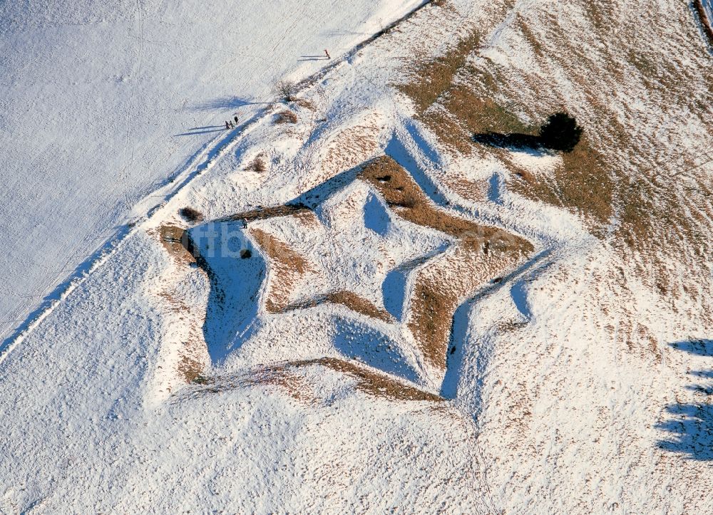 Luftaufnahme Kleines Wiesental - Sternschanze- Barockschanze bei Neuenweg in Baden-Württemberg