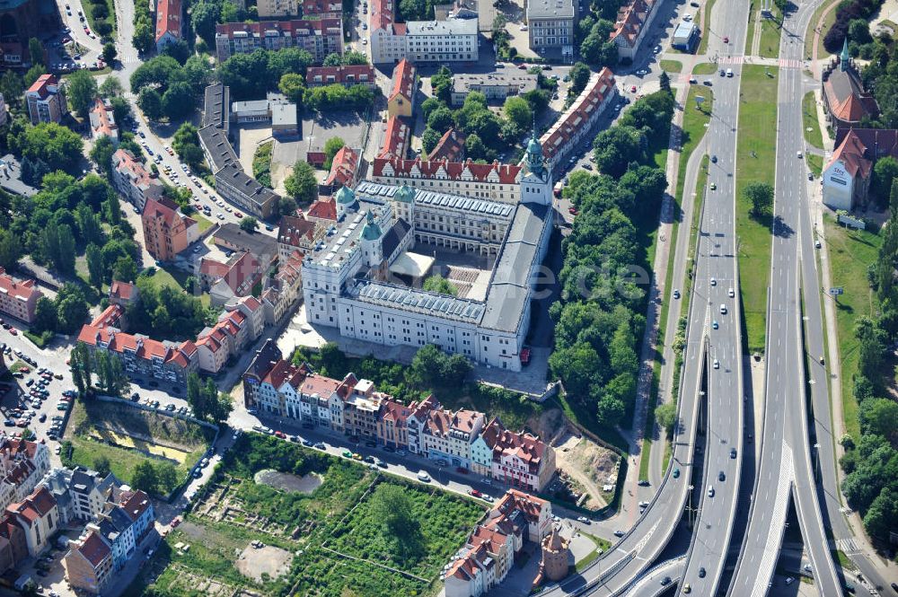 Stettin / Szczecin aus der Vogelperspektive: Stettiner Schloß / Schloss der Herzöge von Pommern in Stettin / Szczecin