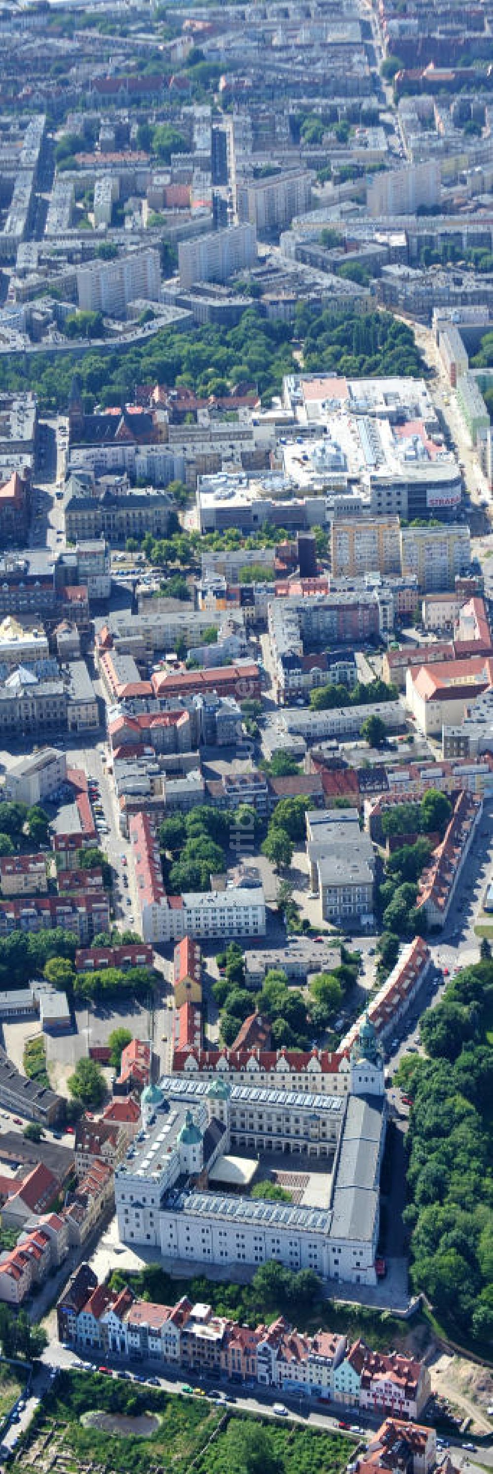 Luftbild Stettin / Szczecin - Stettiner Schloß / Schloss der Herzöge von Pommern in Stettin / Szczecin