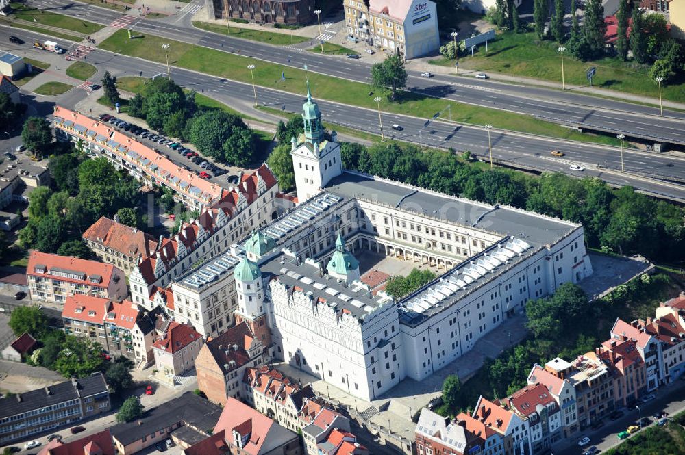 Stettin / Szczecin aus der Vogelperspektive: Stettiner Schloß / Schloss der Herzöge von Pommern in Stettin / Szczecin