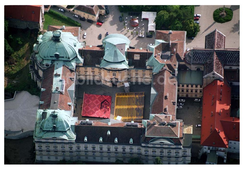 Wien (Österreich) von oben - Stift Klosterneuburg - Wien (Österreich)