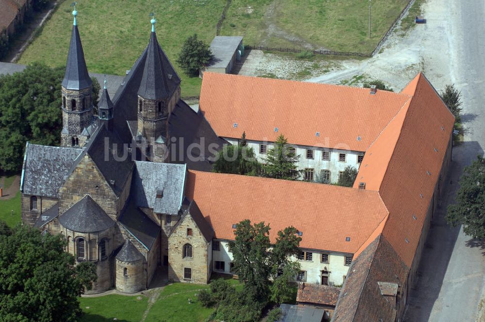 Hamersleben aus der Vogelperspektive: Stiftskirche St. Pankratius Hamersleben