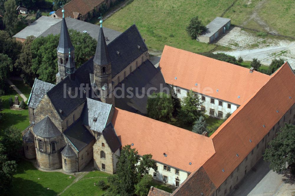 Luftbild Hamersleben - Stiftskirche St. Pankratius Hamersleben